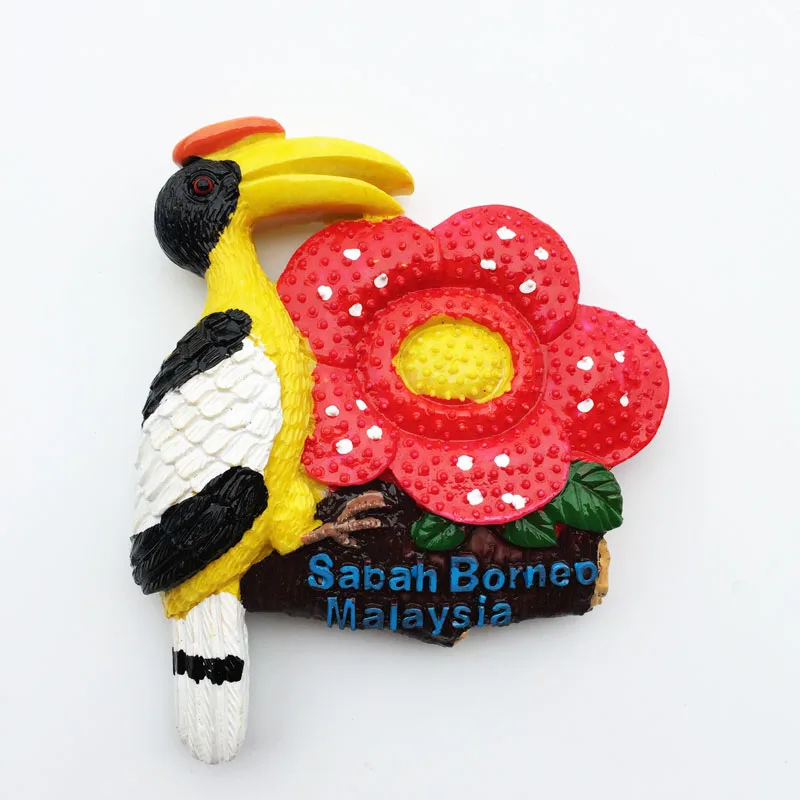 Туристические сувениры из Малайзии, наклейки на холодильник, Куала-Лумпур, магниты на холодильник для путешествий, домашний декор, детские игрушки, магнитные наклейки