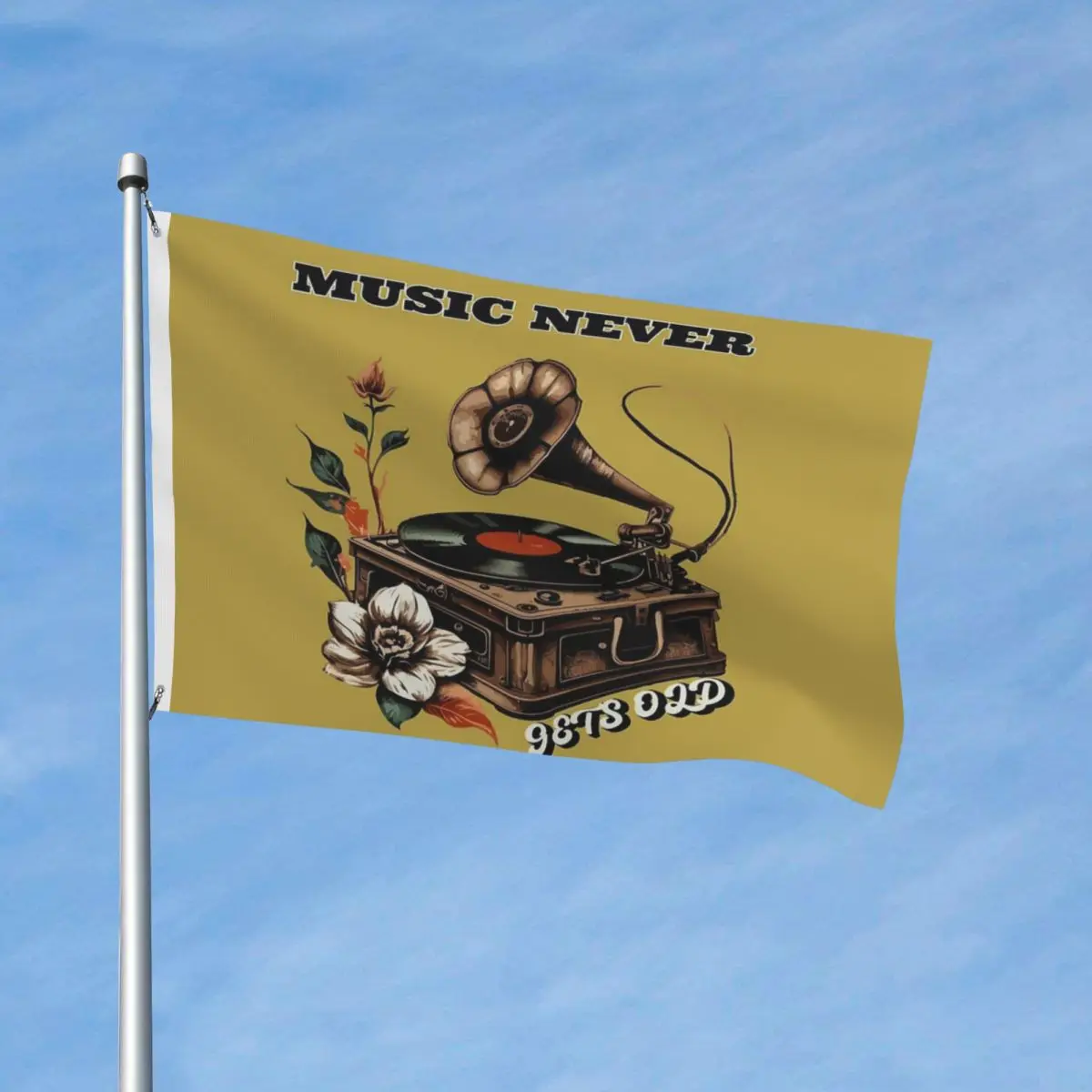 

Ностальгический винил, Музыка никогда не станет старым фотоэлементом, винтажные комнатные яркие цвета, мягкая ткань, цветочный, без запаха, ...