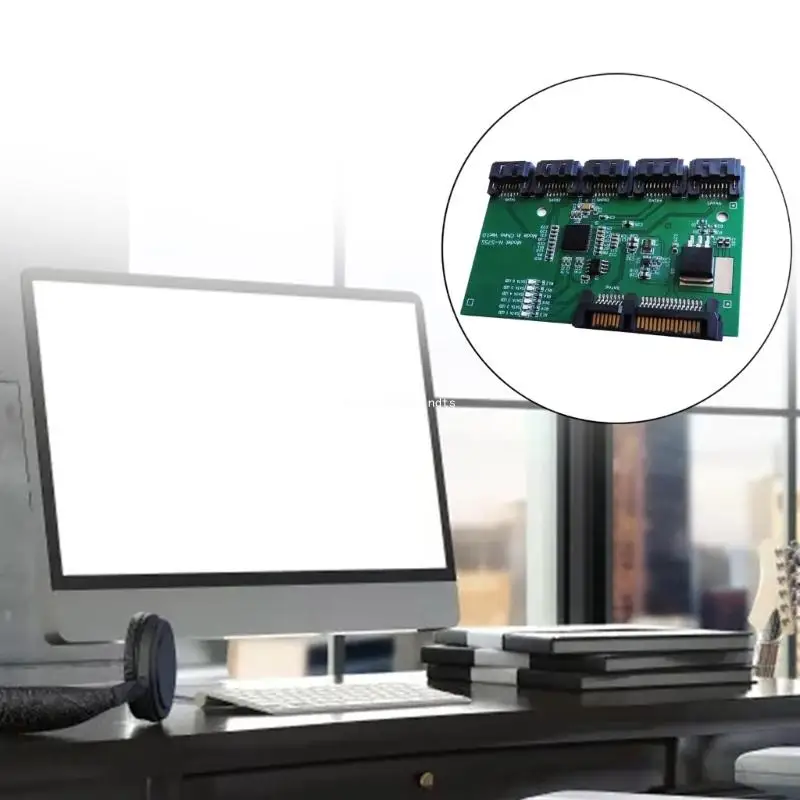 Разветвители SATA3.0 от 1 до 5 Адаптеры портов Преобразователи PM Умножители Прямая