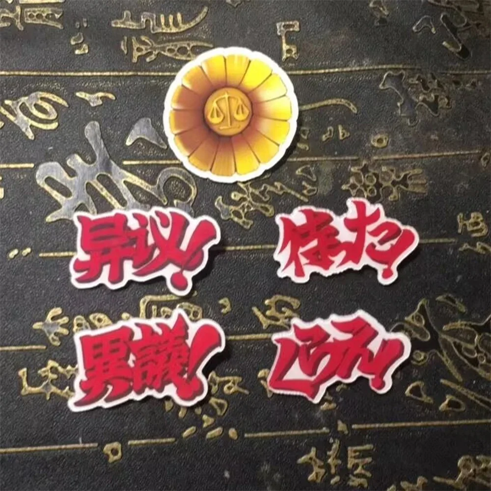 Игра Gyakuten Saiban Ace Attorney Phoenix Wright значок акриловая брошь для косплея 5 шт./компл.