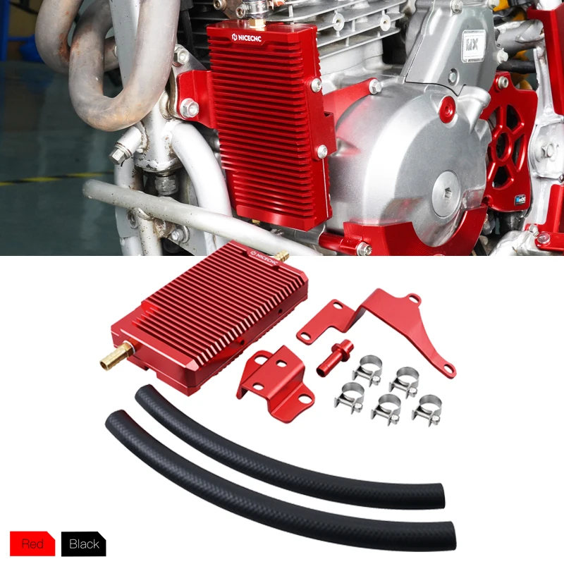 

NICECNC 80ML Motocross Engine Oil Cooler Kit For Honda XR650L XR 650L 1993-2023 2022 2021 Oil Cooling Radiator Billet Aluminum