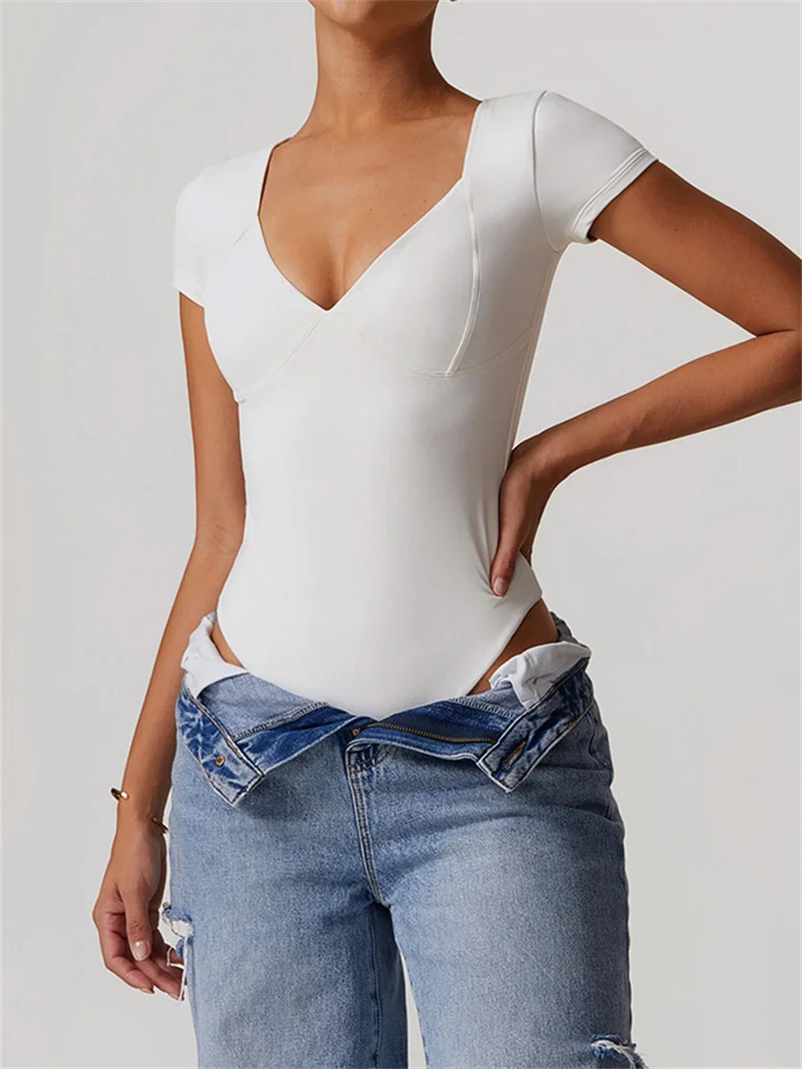 Новый комбинезон Yoge с V-образным вырезом на спине женские комбинезоны для