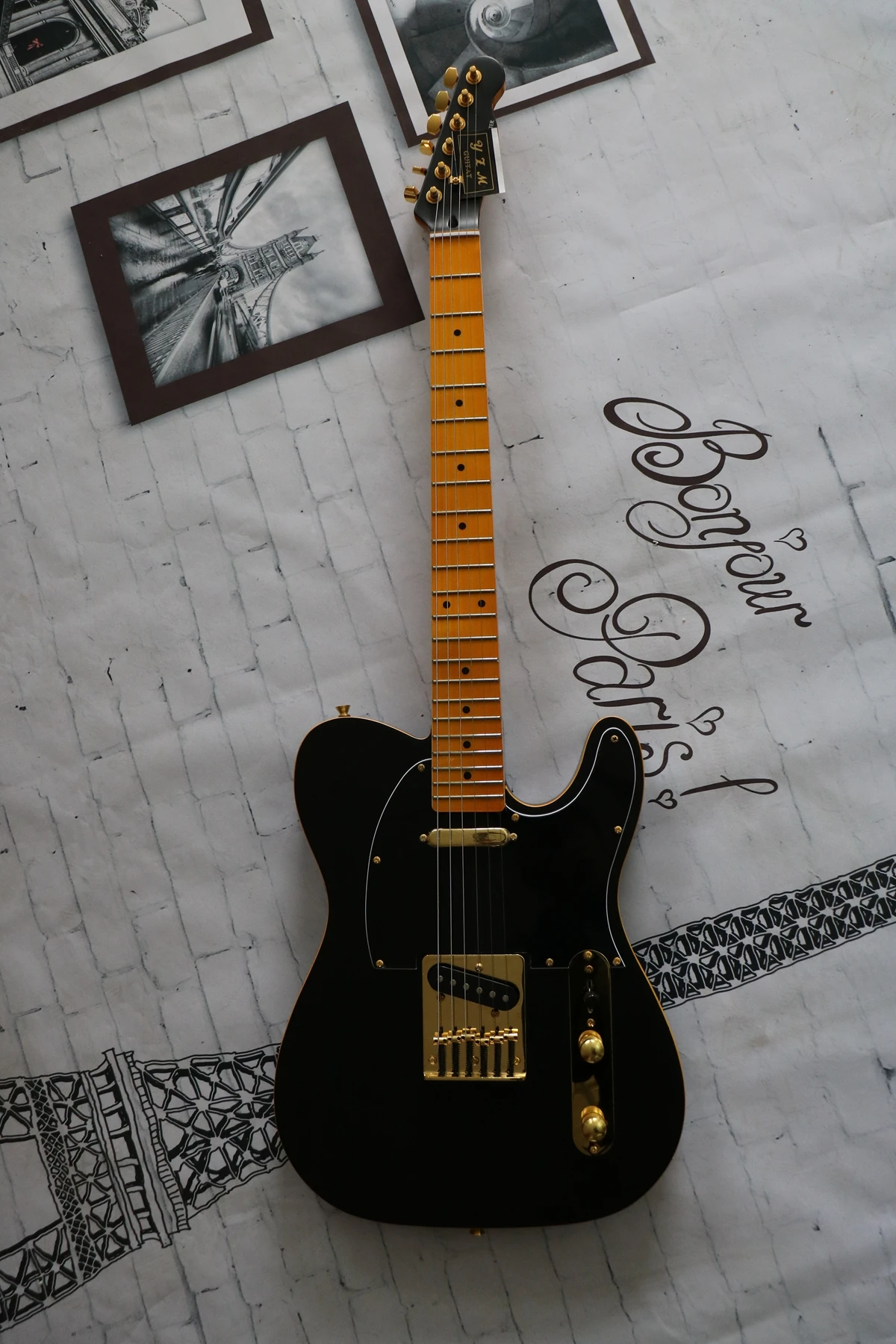 

Черный матовый, кленовый фингерборд, отличное качество, высококачественный пикап, производительность, доставка посылки