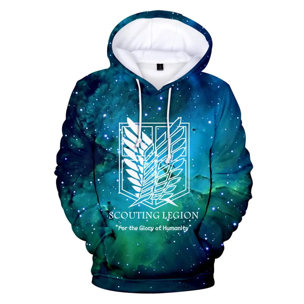 

Ataque em titan hoodie solto roupas masculinas anime japonês streetwear com capuz casual 3d hoodies moletom impressão casaco