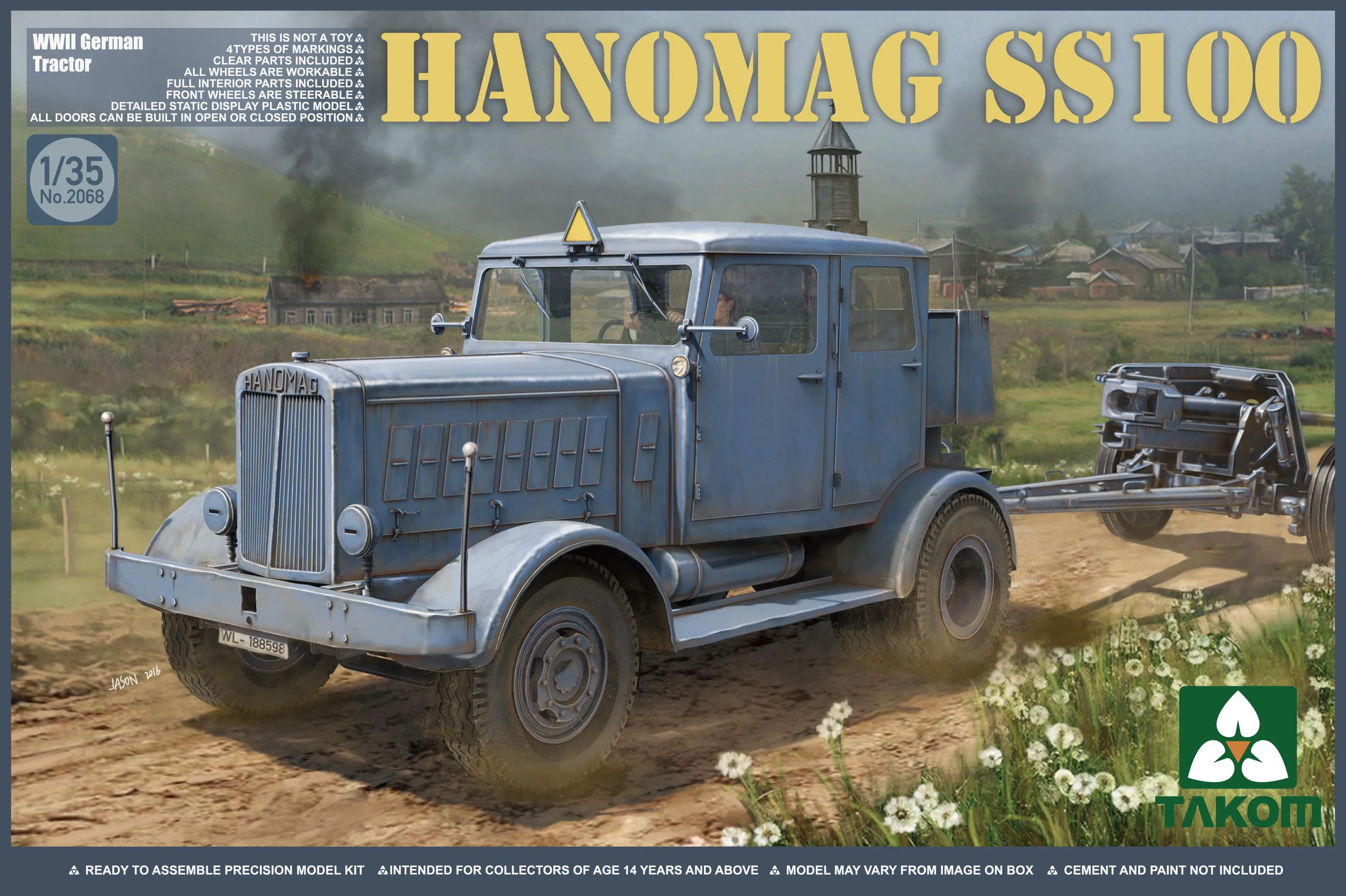 

Немецкий трактор Takom 2068 1/35 Второй мировой войны Hanomag SS100