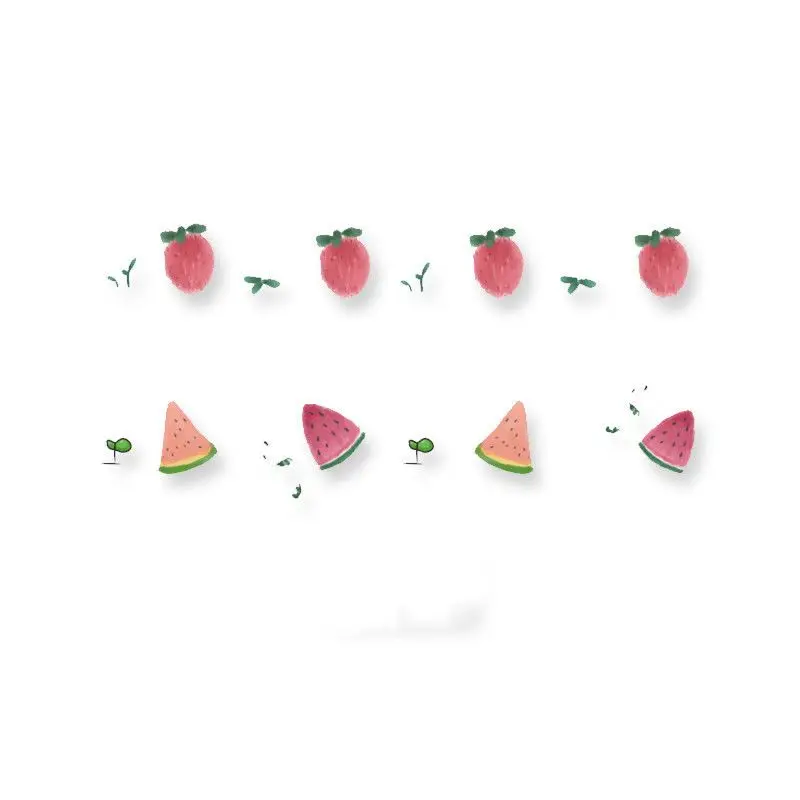 

Tattoo Stickers Waterproof Lasting Tattoo Girls Small Pattern Fruit Sticker Set Cartoon strawberry Temporary Tattoos Fake Tattoo