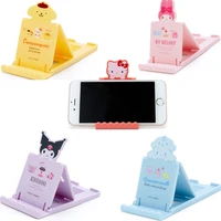 kawaii sanrioed kuromi my melody cinnamoroll cute cartoon phone holder adjustable flat ipad lazy holder girl heart gift