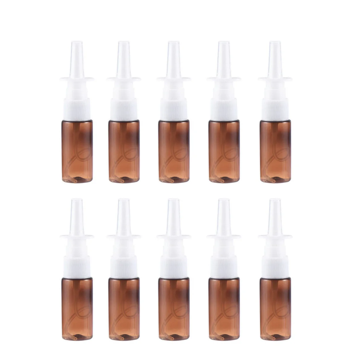 

Bottle Nasal Spray Empty Nose Mist Sprayer Mini Bottles Refillable Pump Fine Amber Brown Container Vials Travel Essential