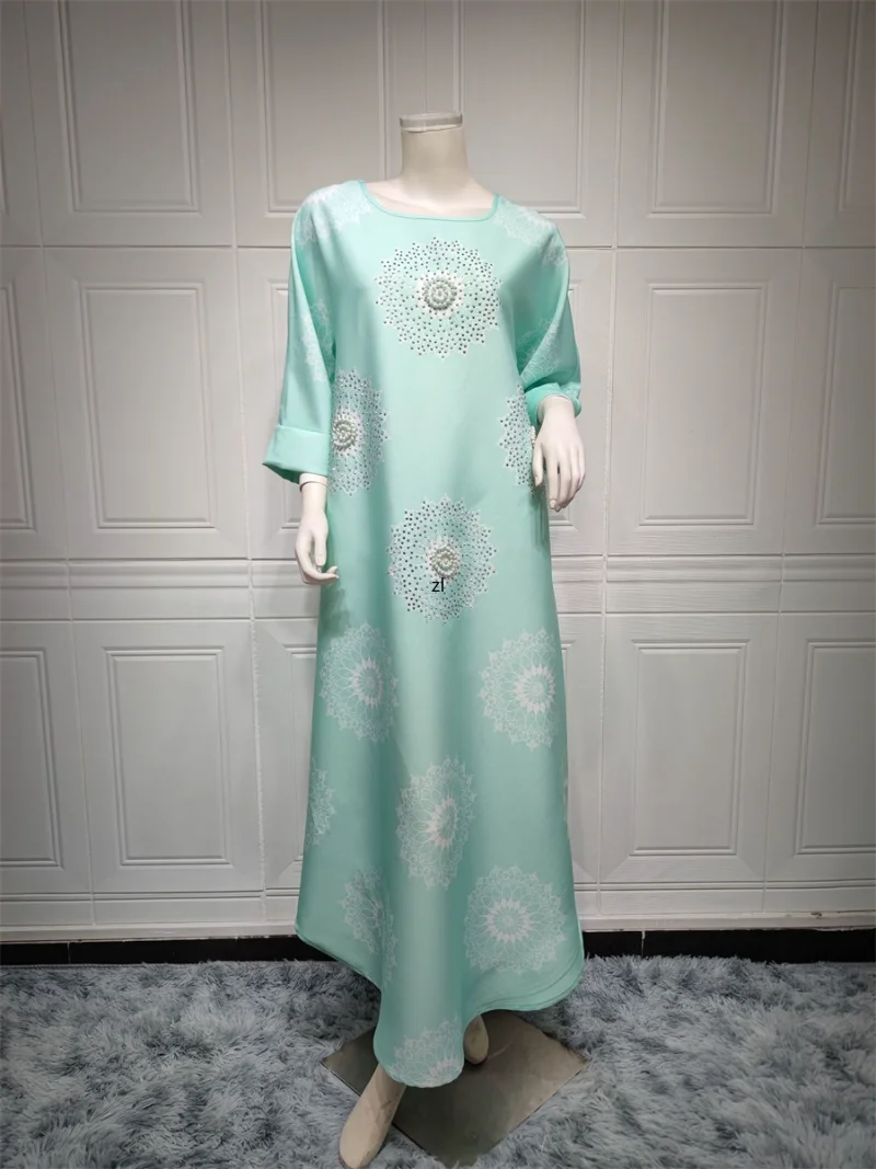Kaftan Dubai Luxury Long Dresses Beading Gowns For Muslim Ladies Modest Maxi Dress Abayas For Women Ramadan 2023 Spring New