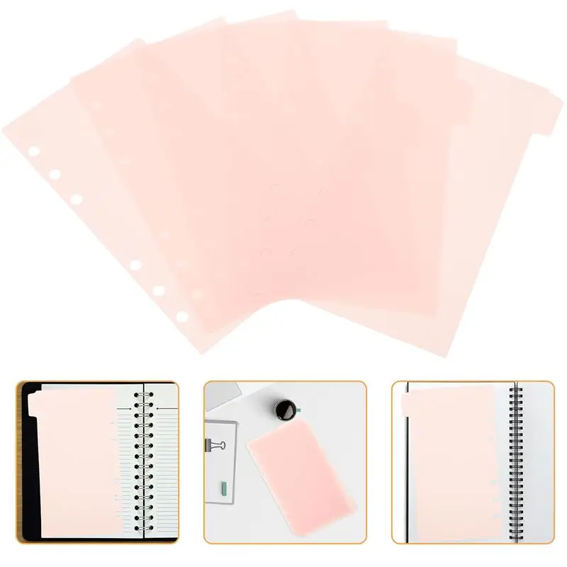 

6 шт., перегородки для бумаги с вкладками, 6 отверстий