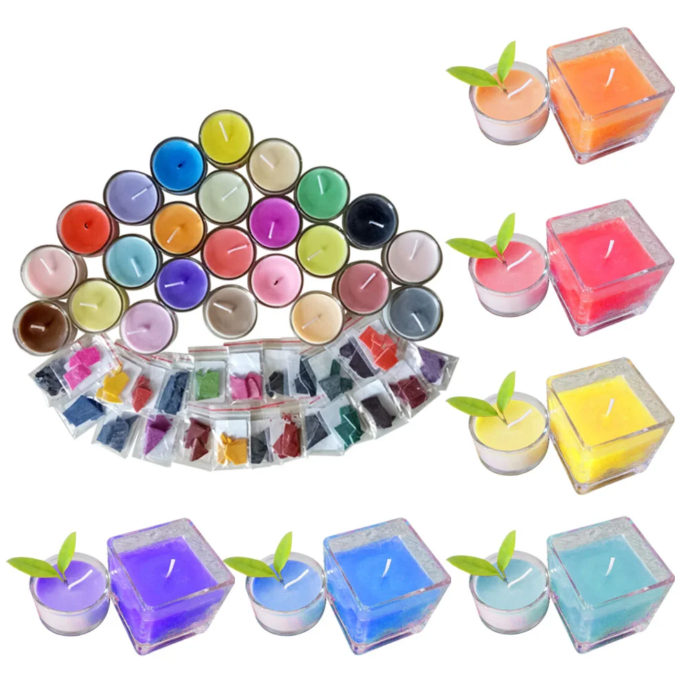 

24 Colors 2g Per Color Soy Color Molds Color Making Chips Making Dye Wax Chip Dyes