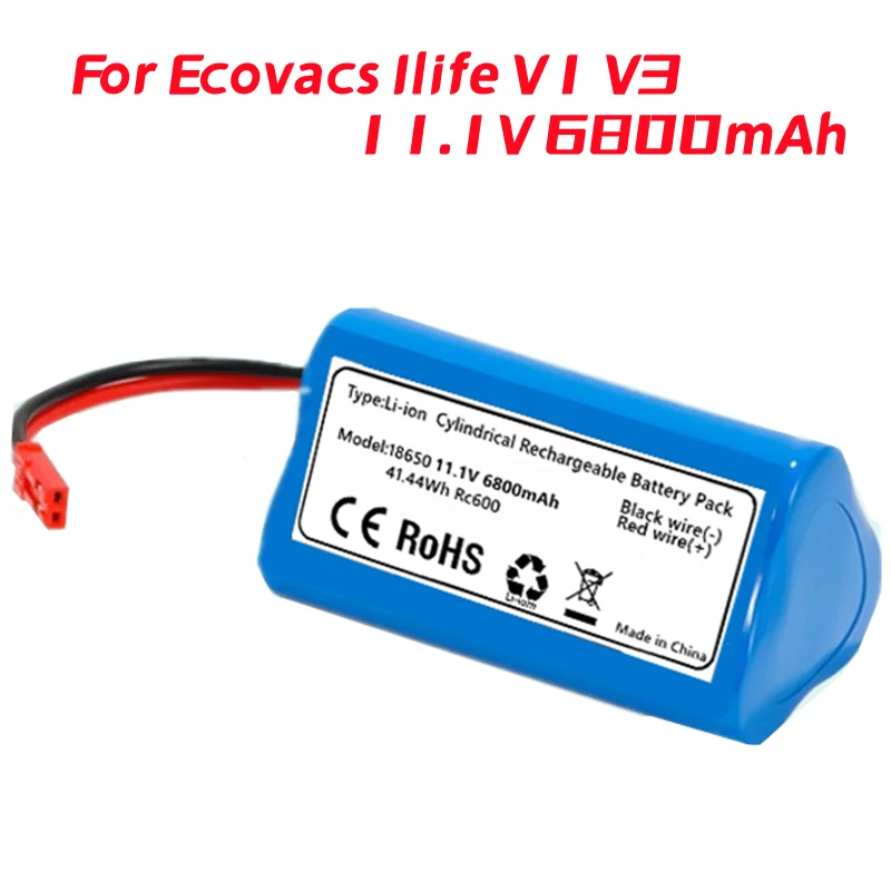 

Аккумулятор Для Ecovacs Ilife V1 V3 X3 V3 V5 X5 V5S CW310 CEN250, 11,1 мАч
