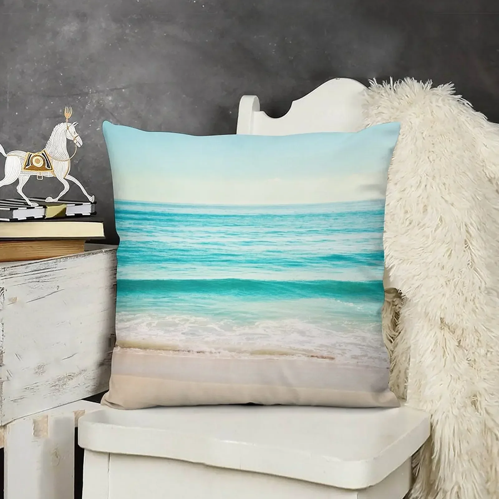 Чехол для подушки Ocean Turquoise Aqua Fujian