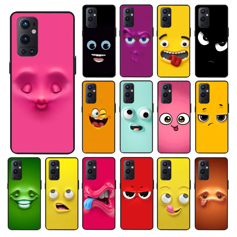 

Funny Face Phone Case for OnePlus 10 Pro 10T 7T Pro 8 8Pro 8T 9 Pro 9R 9RT Nord2 OnePlus N100 N10 N200 Nord CE