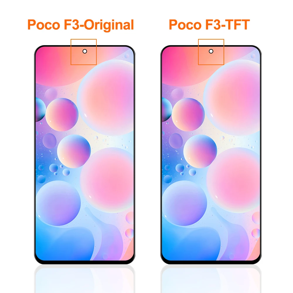 Бренд Sinmaytai Xiaomi Poco F3 ЖК-дисплей с емкостным экраном разрешением касания 2160*1080 для