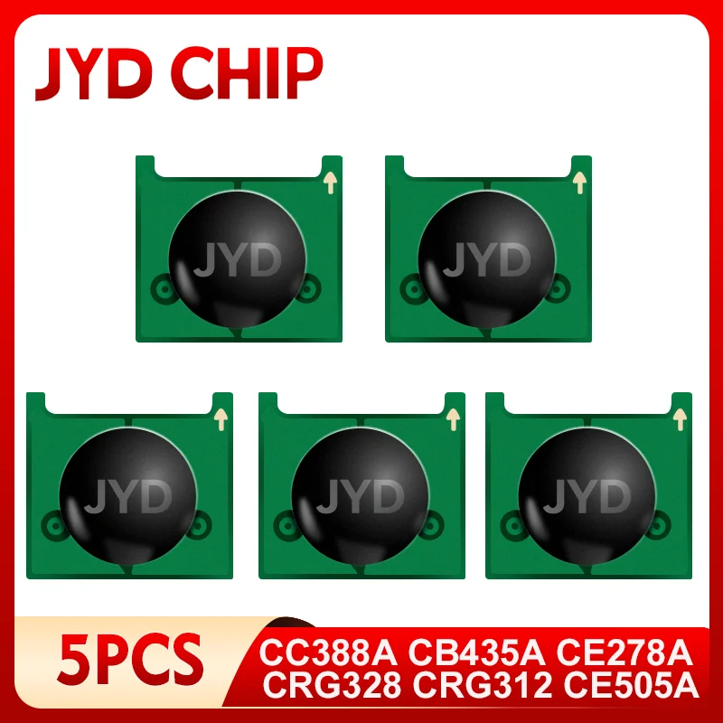 Фото Универсальный тонер-чип, 5 шт., совместимый с картриджами HP CC388A CF283A CE285A CE278A CE505A CF280A CF283A CE505X CF280X №1