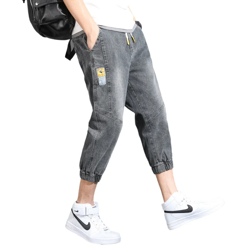 

Denim Shorts Men's Brand Loose Straight Summer New Thin Short Jeans Pants Streetwear Cowboy Cropped Trousers men cowboy shorts