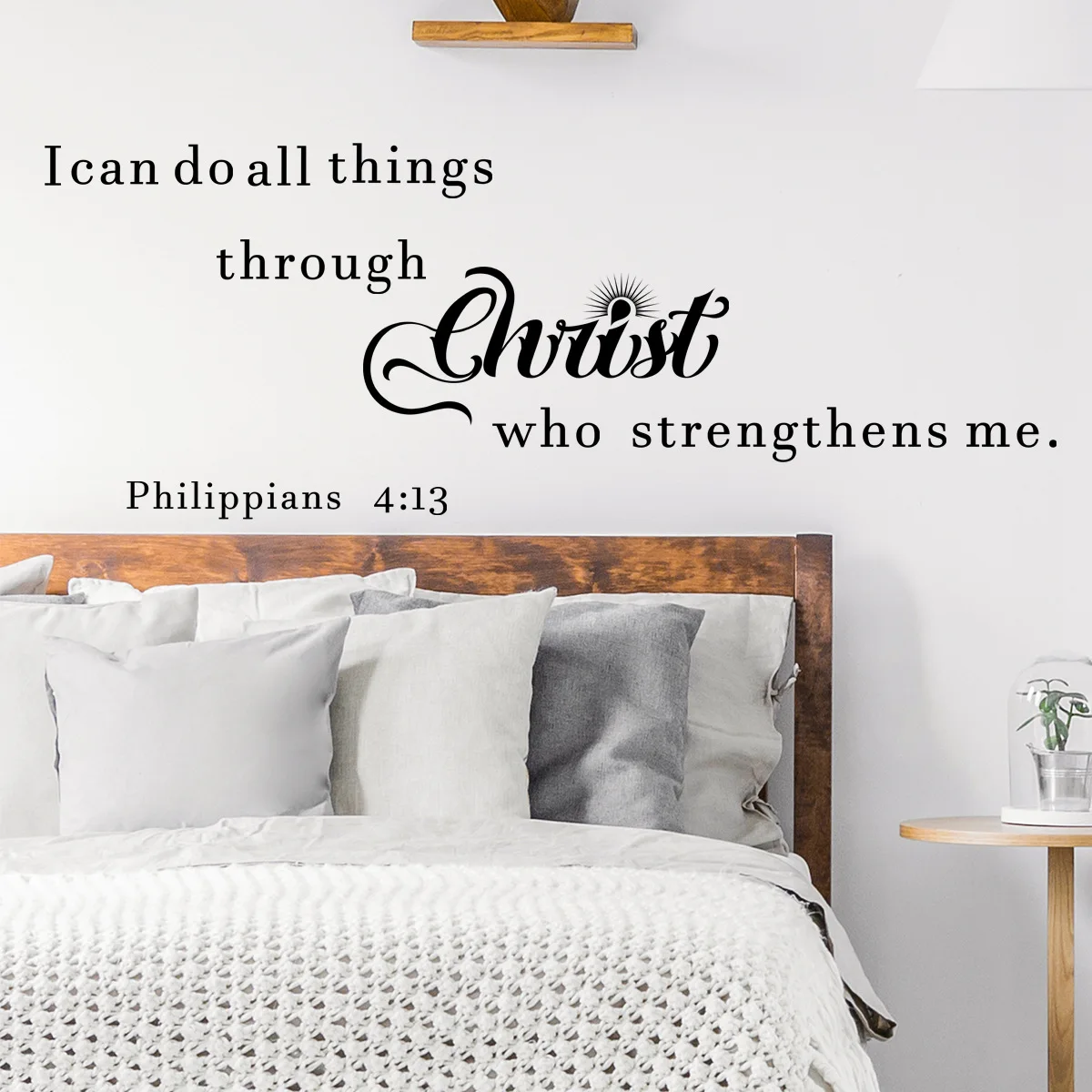1 шт. наклейка на стену с шрифтом I CAN DO ALL THINGS — красивые наклейки принтом слогана