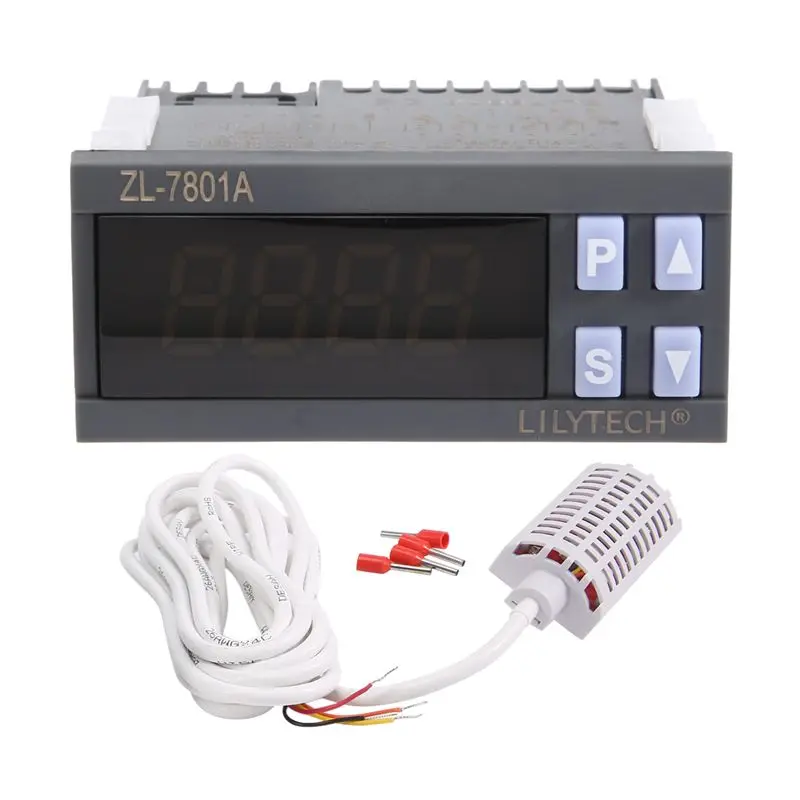 Фото ABKO-LILYTECH ZL-7801A, универсальный контроллер температуры и влажности, термостат и гигростат, термистат-термостат №1