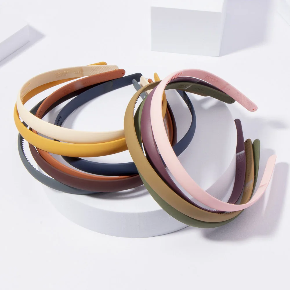 

2022 New Fashion Hair Bands Solid Color Plastic Hair Hoop Retro Wild Lattice Headband for Women Girls Hair Accessories Headwear