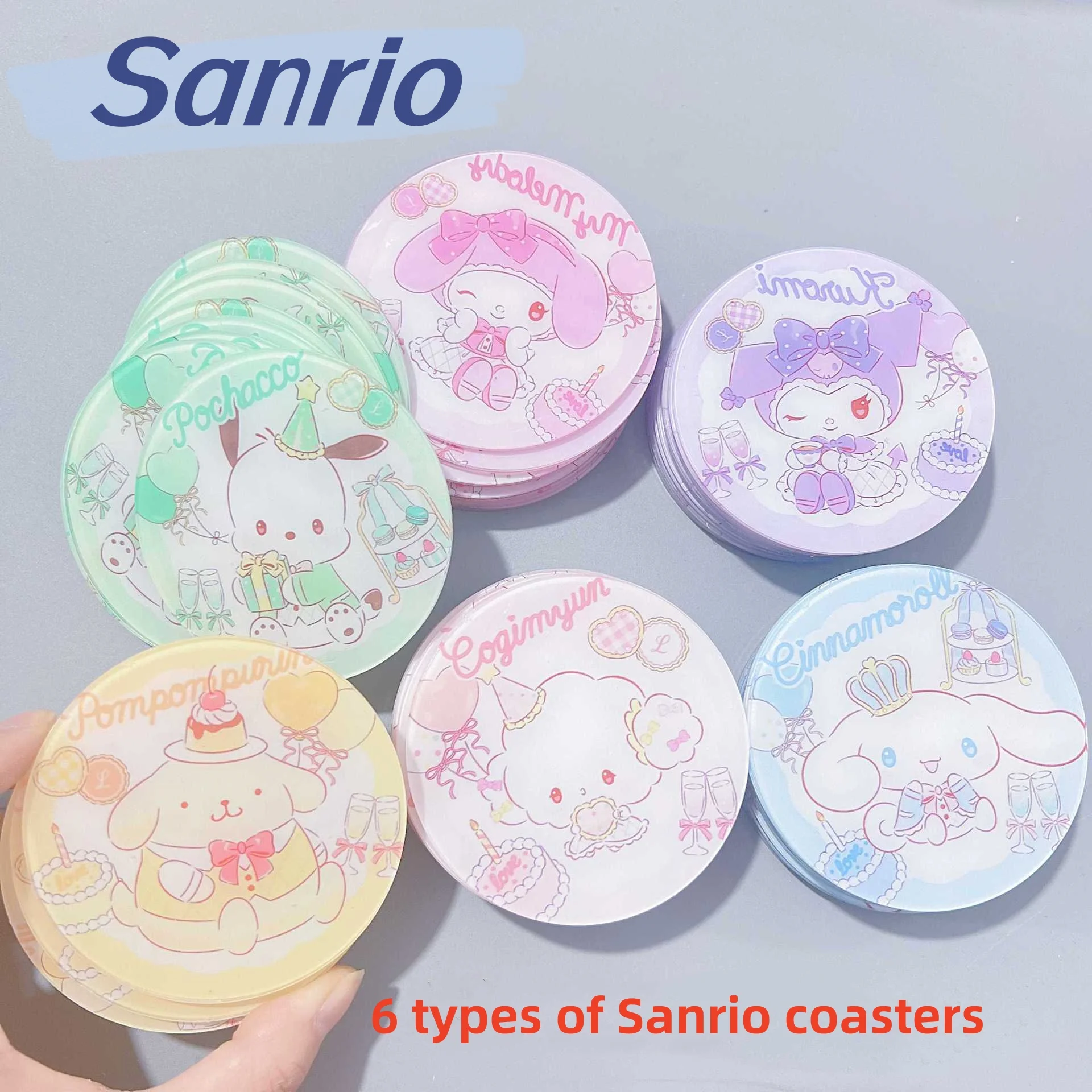 Sanrio акриловая мелодичка с героями мультфильмов двухслойная подставка для чая