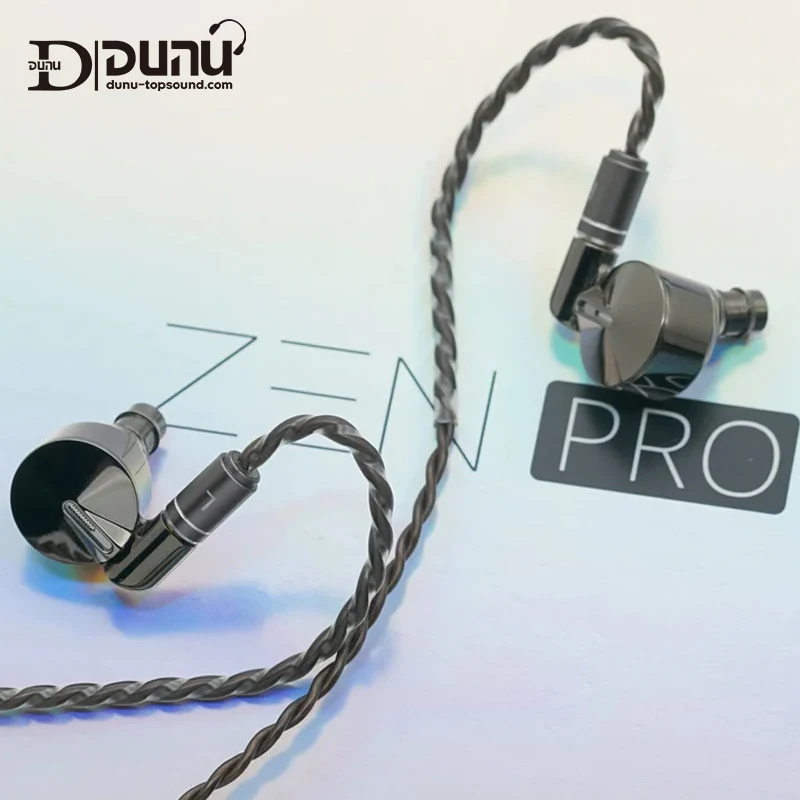 

DUNU ZEN PRO HIFI In Ear IEMs Earphone 13.5MM ECLIPSƎ Dynamic Driver 2.5/3.5/4.4mm Quick-Switch Plug with MMCX Connector Cable