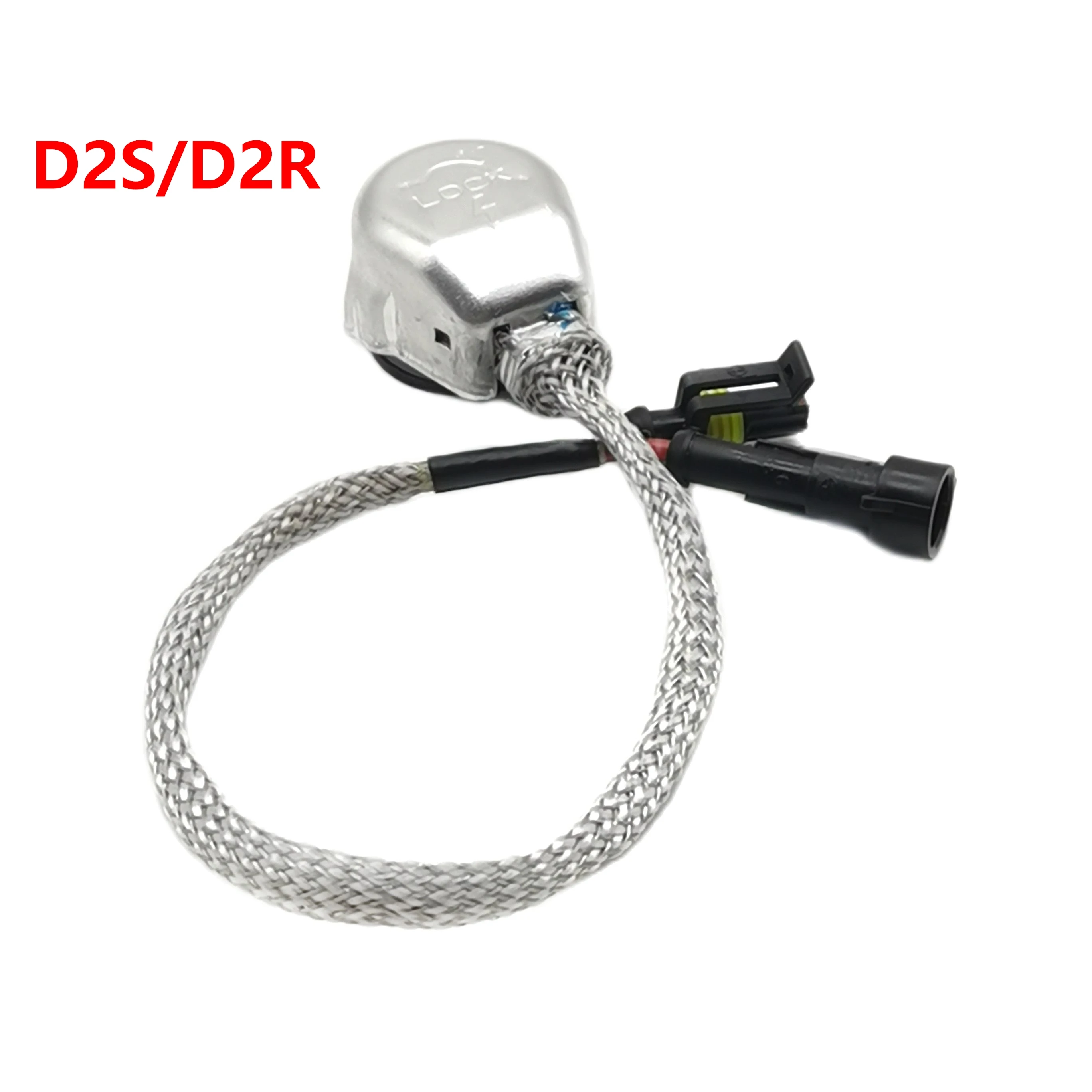 

2PCS D2S D2R Socket Adaptors D4S D4R D1S D3S Xenon Bulbs Converters High Voltage Wire Cable Connector Relay Harness