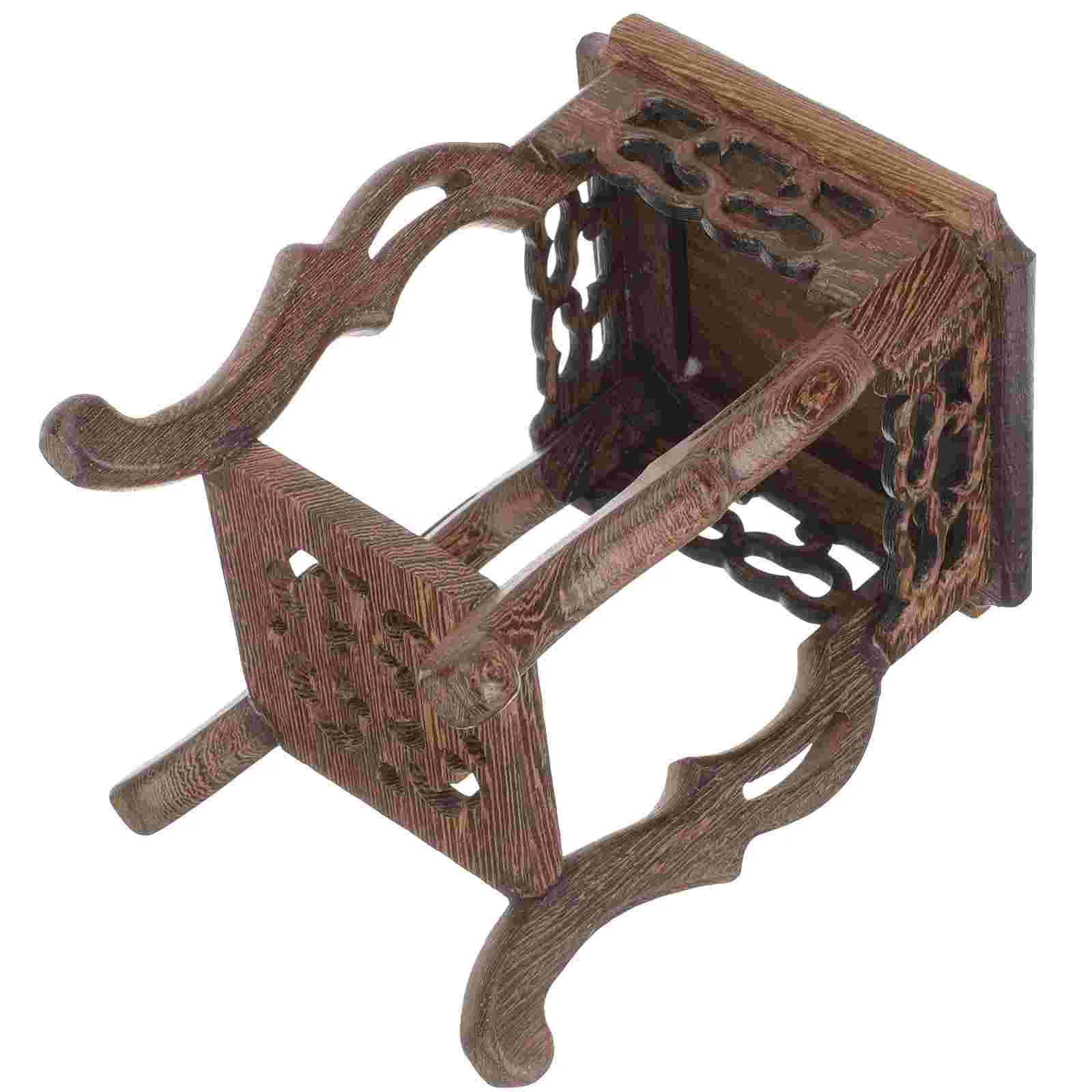 

Base Decor Home Rustic Flower Pot Base Flowerpot Home Decor Wooden Display Holder Office