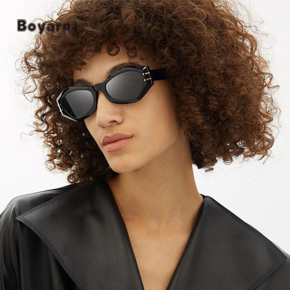 

Boyarn 2022 New Small Square Ins Color Sunglasses Women Trend Retro Eyewear Punk Lrregular Sun Glasses Men Oculos De Sol UV400