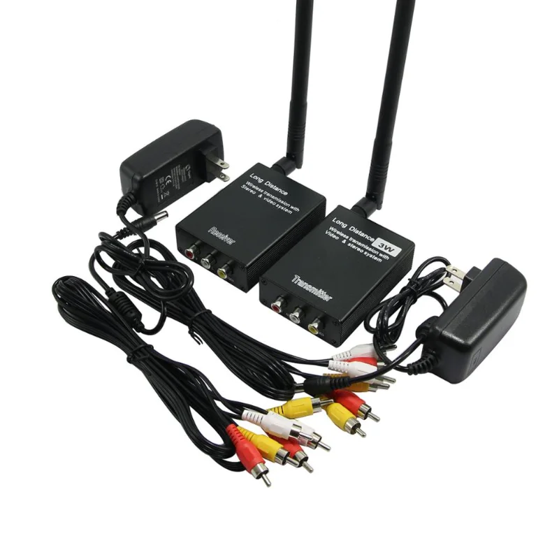 

Wireless Long Distance TX RX 3W Wireless Video Transmitter Receiver Monitor