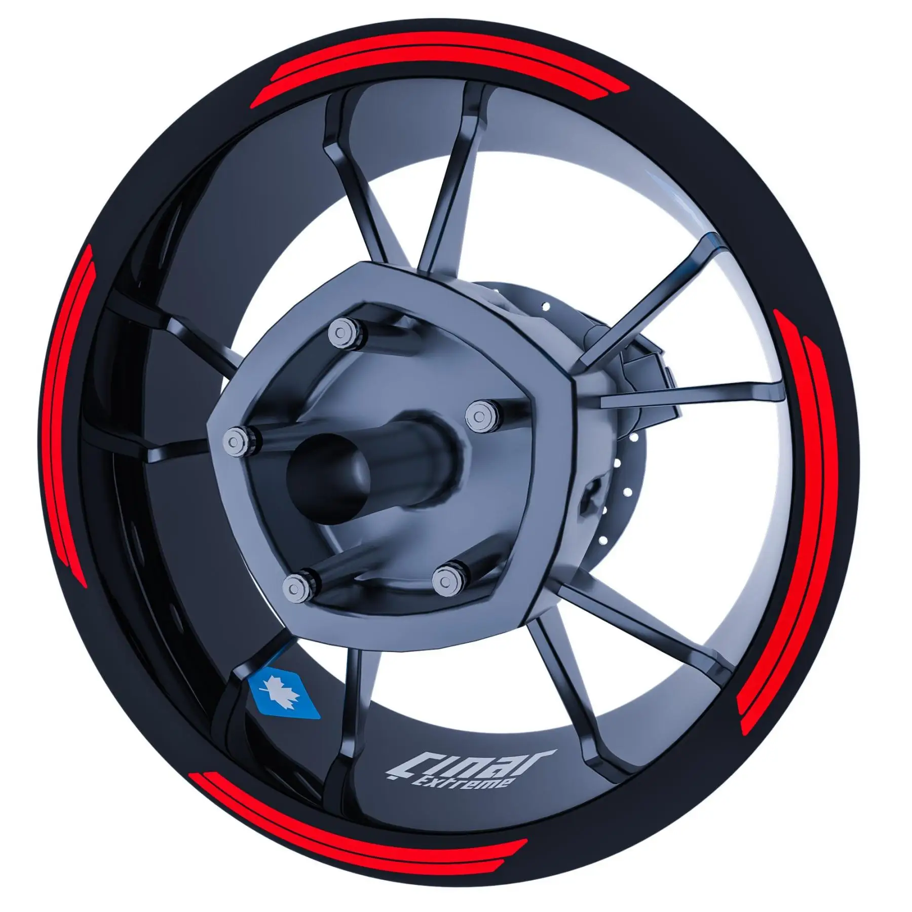 

Светоотражающая красная двойная полоса, лента для обода, полосы колес, наклейки, наклейки CinarExtreme