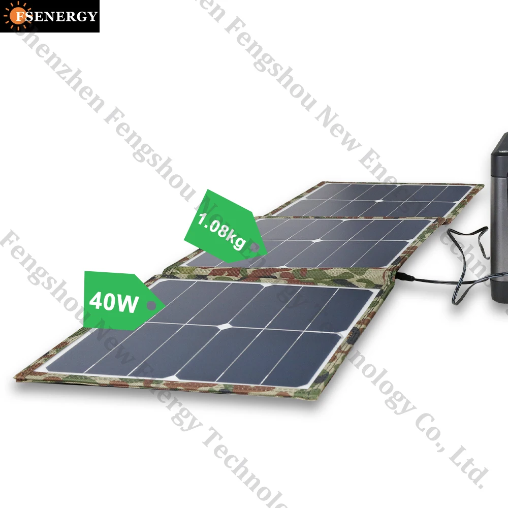 Портативные солнечные панели для дома на открытом воздухе 40 Вт 60 80 100