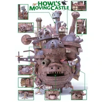 hot howls moving castle 3d paper model 50cm tall land version model educational 3d puzzle handmade children toy present gift