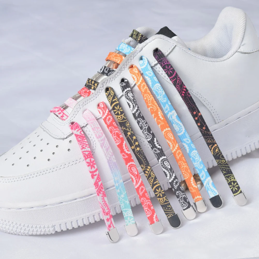 

Высококачественные шнурки для обуви с цветами кешью, 8 цветов, красные, черные, ручная роспись, высокие спортивные шнурки для повседневной о...