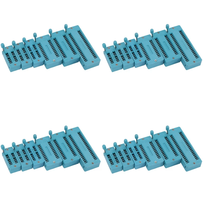 24 шт. универсальная 14/16/18/24/28/40 контактная тестовая интегральная схема ZIF Розетка