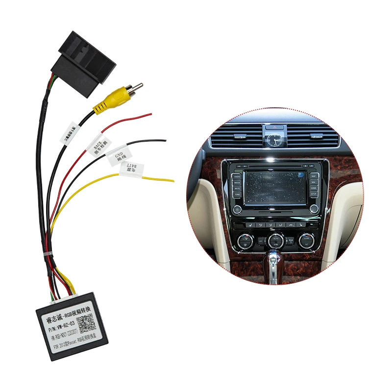 

Ainavi RGB к RCA для VW Passat B7 CC Golf 6 Tiguan оригинальная автомобильная камера подключается к экрану Android