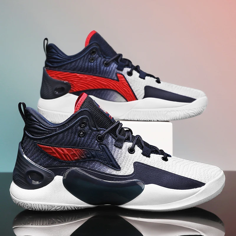 Мужские Нескользящие Баскетбольные Кроссовки Дышащие Li-Ning С Поддержкой Свода