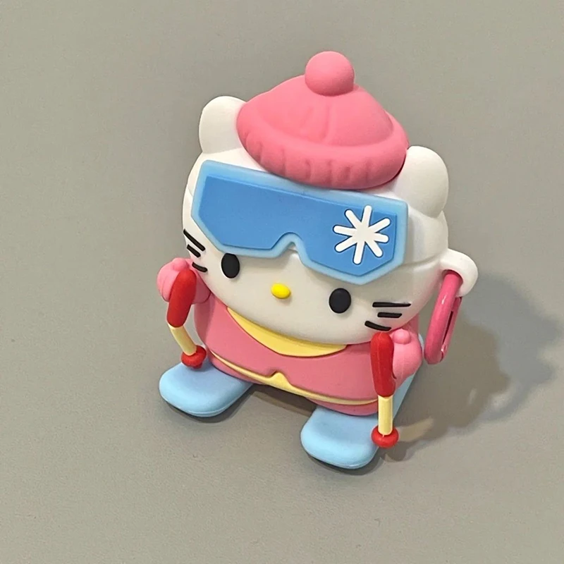 Новый чехол Hello Kitty для AirPods 1/2 милый мультяшный аниме очаровательный лыжный