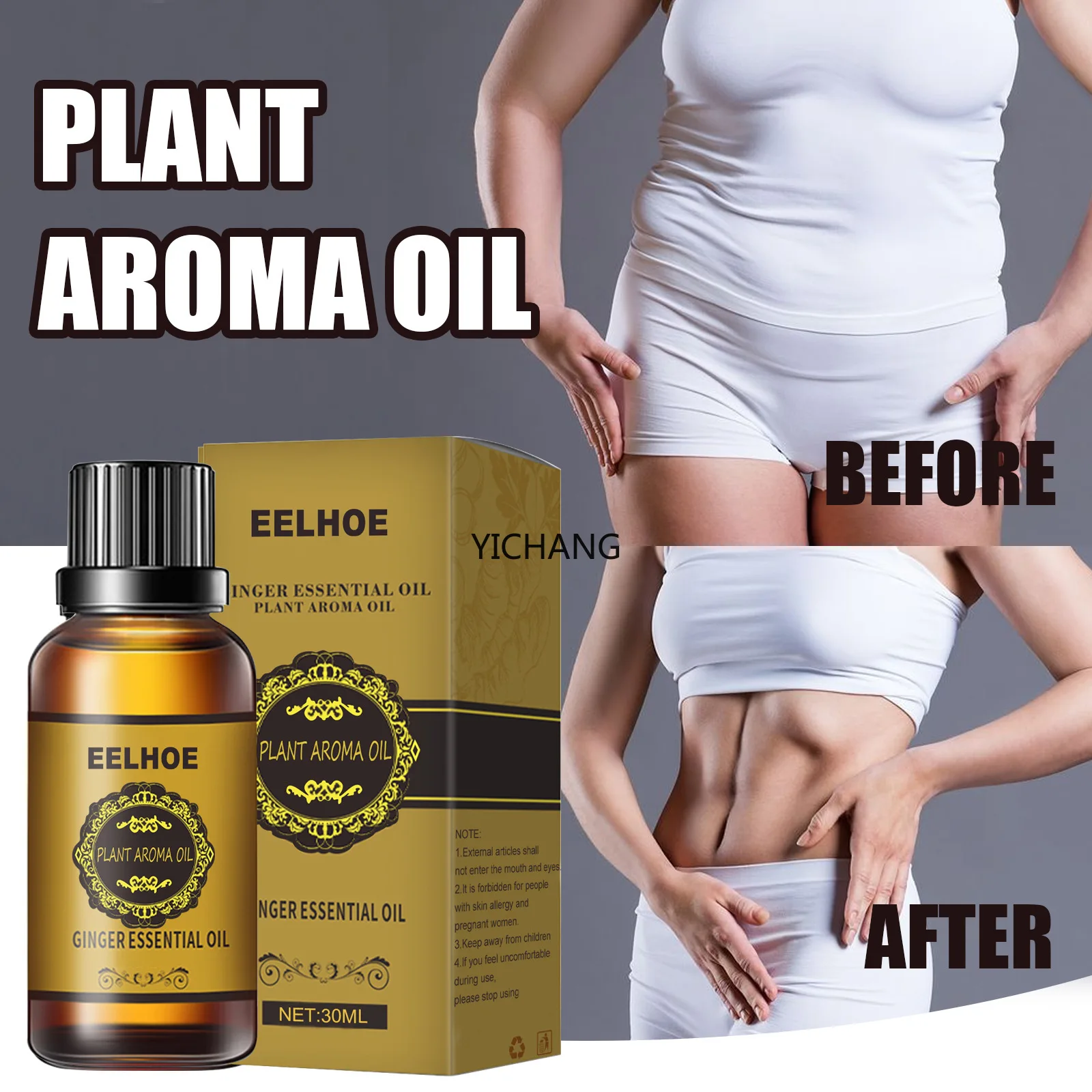 

2022 Weight Loss Dissolve Fat Essential Oil for Whole Body Ginger Extract