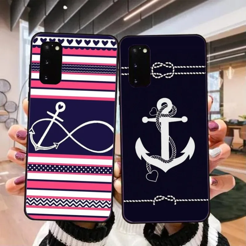 Sailor Safely Anchor Phone Case for Realme GT 2 9i 8i 7i Pro X50 X2 C35 C21 C20 C11 C3 Black Soft Cover Funda Shell