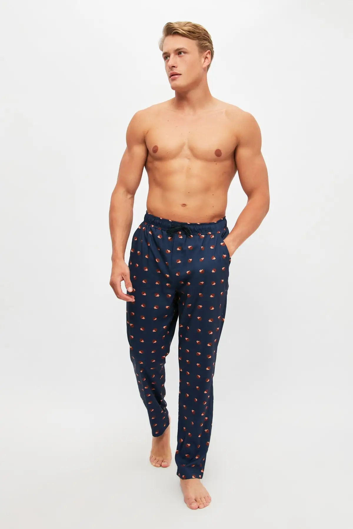 

Trendyol Hedgehog Pattern Woven Sleepwear Six THMSS21PJ0007