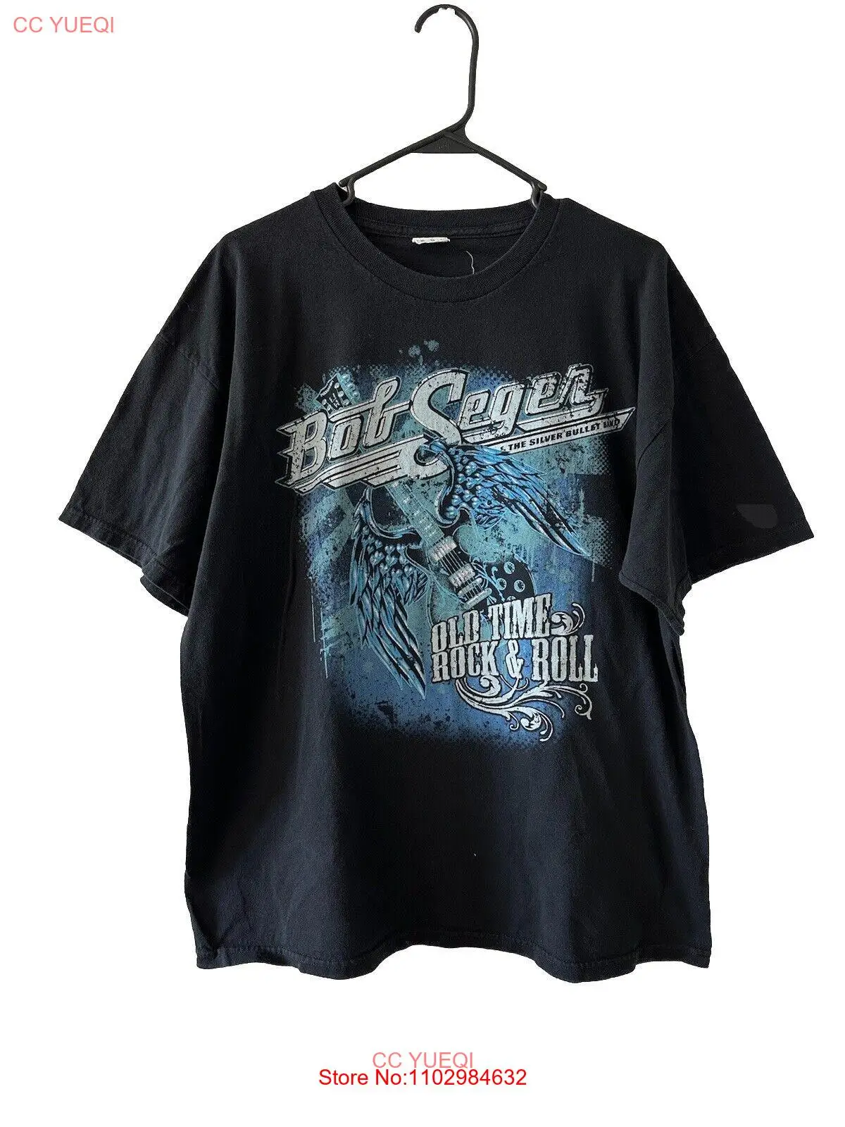 Рубашка Bob Seger &amp The Silver Bullet Band 2011 Хлопок черная XL