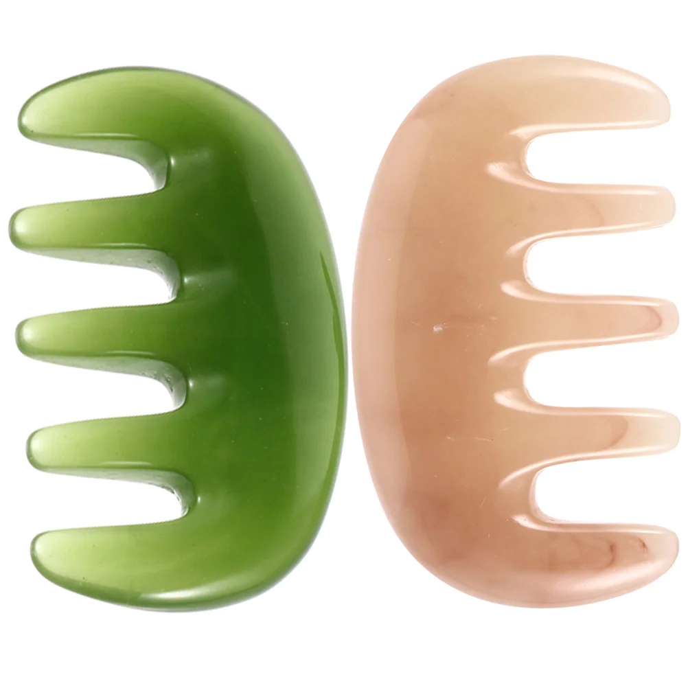 

Scalp Massage Comb Stones Massager Wide Tooth Hair Scraping Tool Physical