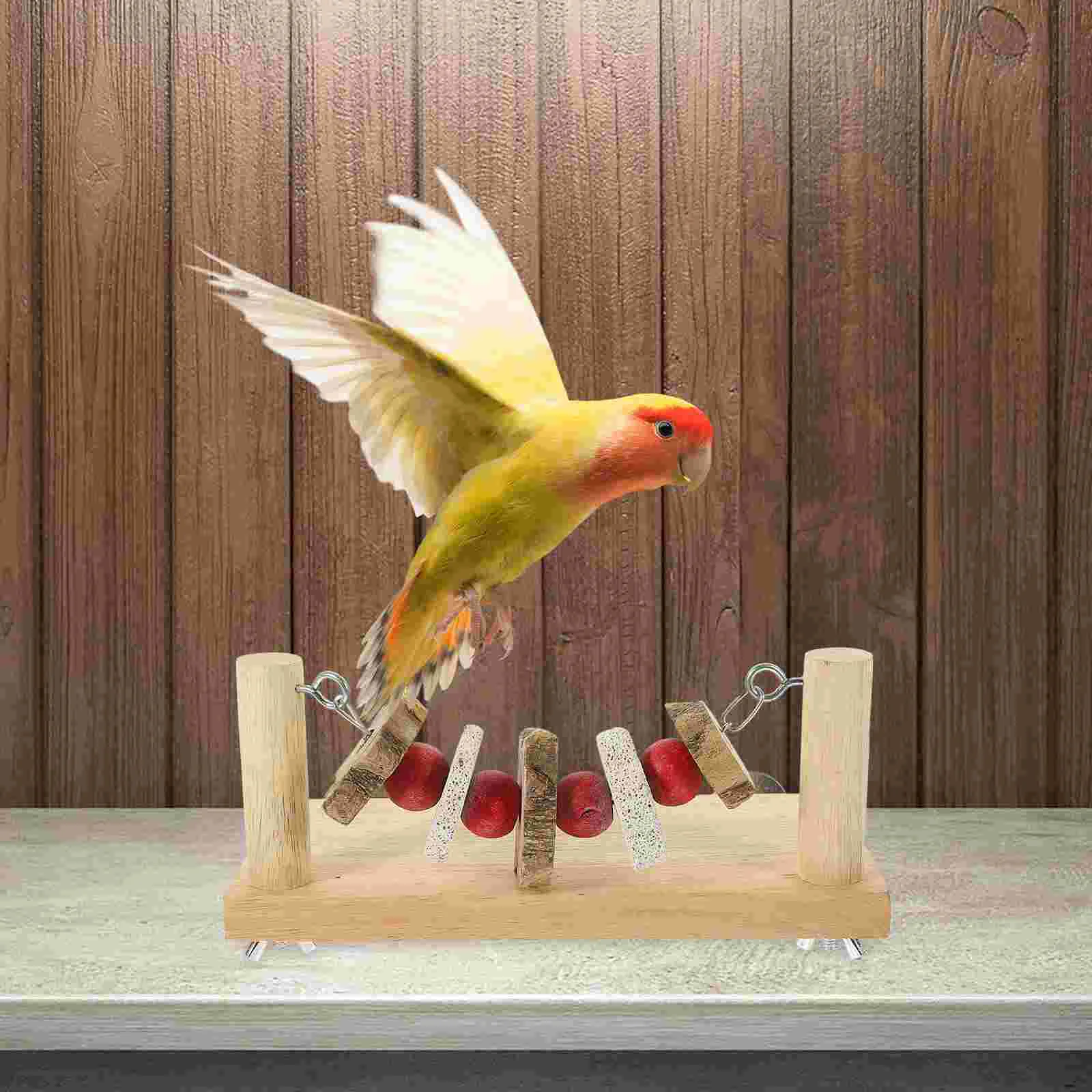 

Bird Chewing Toy Perch Stand Hamster Accessories Cockatiel Toys Platform Perches Cockatiels Stands Parrots Chinchilla Parakeets