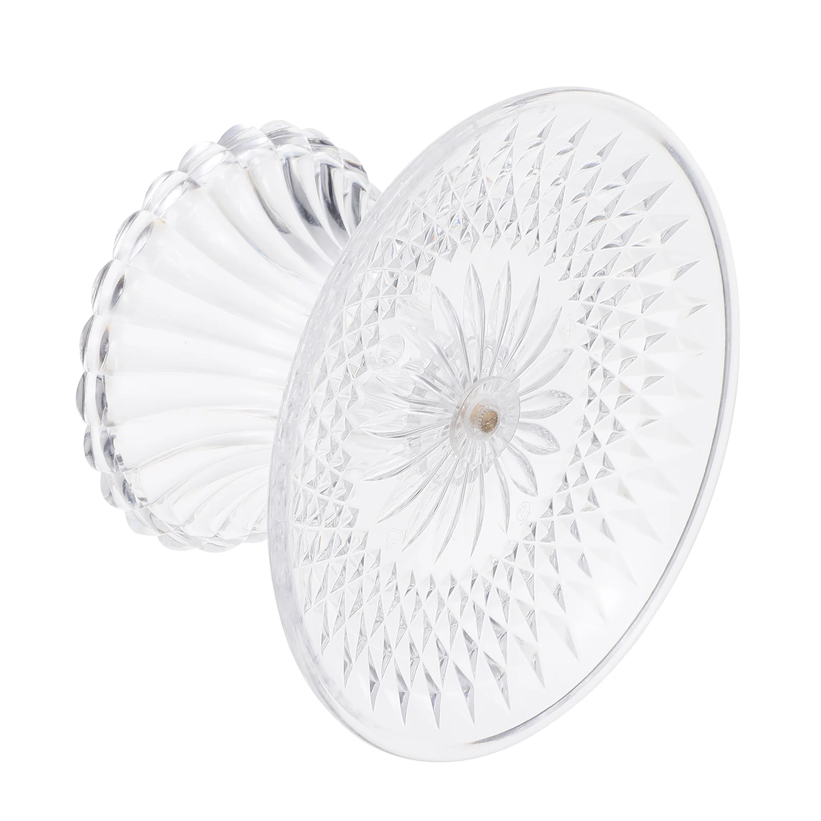 

Cake Stand Fruit Cupcake Dessert Bowl Holder Glass Platter Display Serving Transparent Plate Dome Tray Round Acrylicmacaron