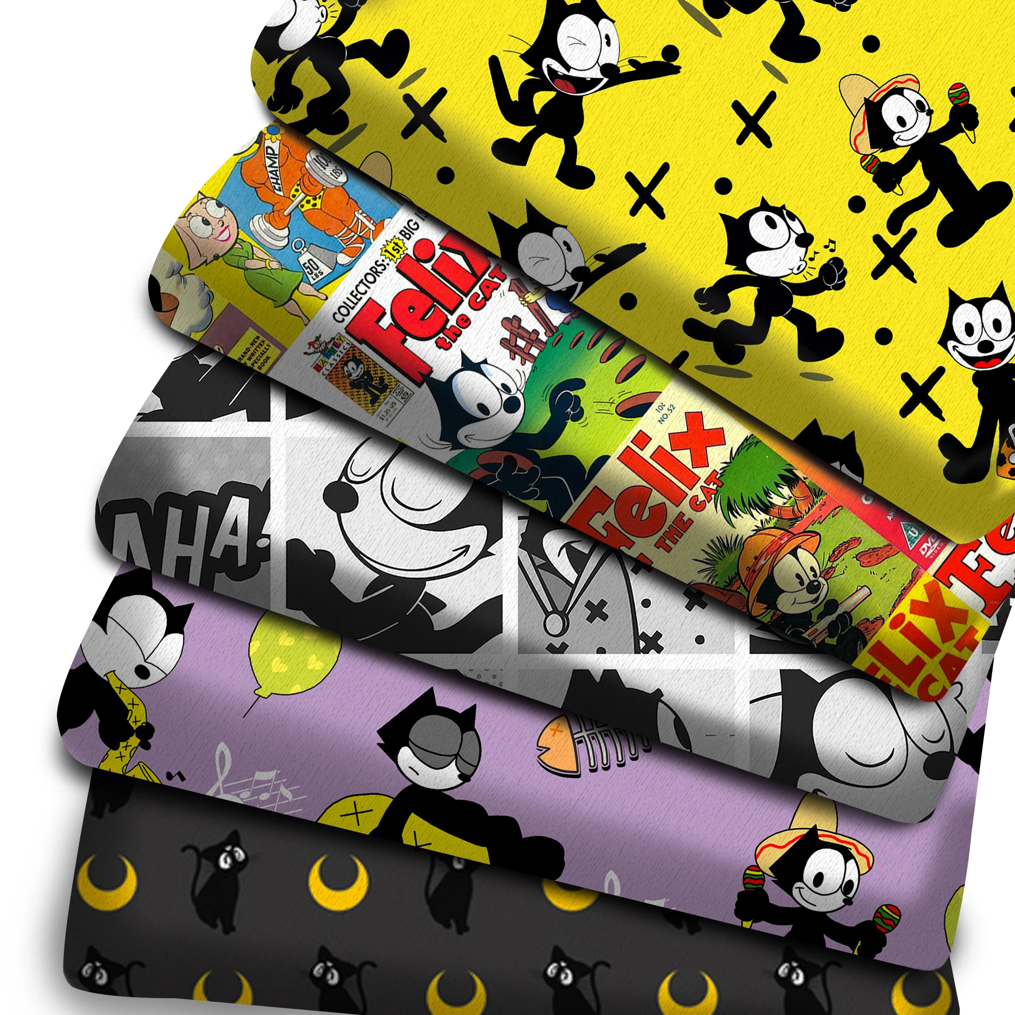 50*145 см кошка аниме пэчворк печатная Полиэстеровая хлопчатобумажная ткань для