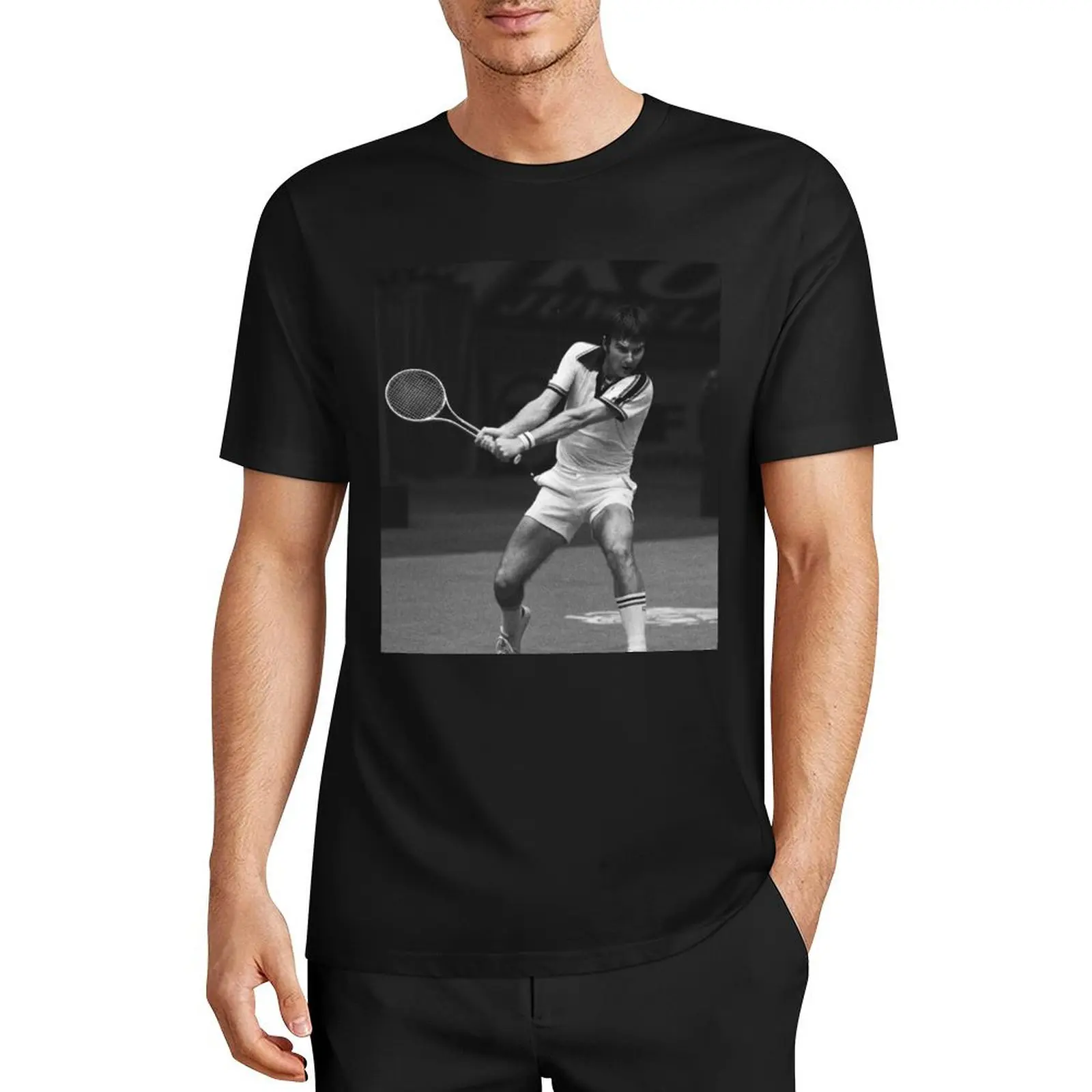Фото Футболка Jimmy Connors 4: Jimbo The Brash Basher of Belleville: теннисная легенда, винтажные футболки для мужчин №4