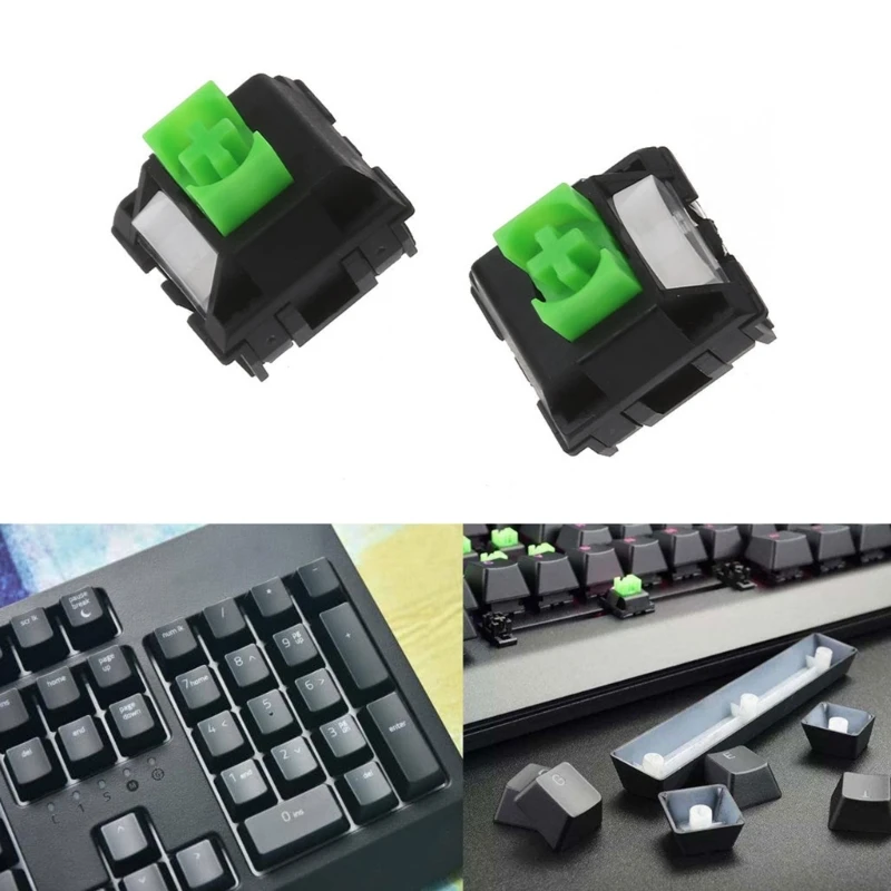 

4Pcs RGB Green Axis Switches for Razer Blackwidow Elite Gaming Keyboards Cross Shaft Switch for Mechanical Keyboard