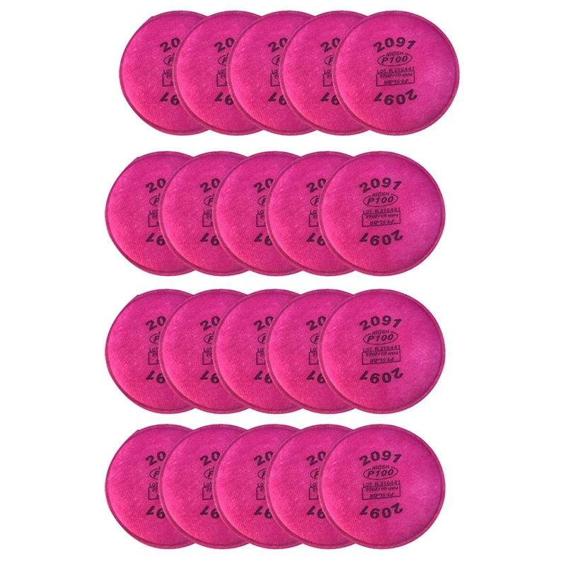 

20 шт./упаковка, фильтр для твердых частиц 2091 P100, совместимый с 2091, замена для 6000 6200 6800 строки