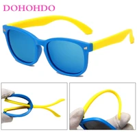 dohohdo polarized kids sunglasses silicone flexible children boys girls new fashion sun glasses baby shades eyewear uv400 oculos